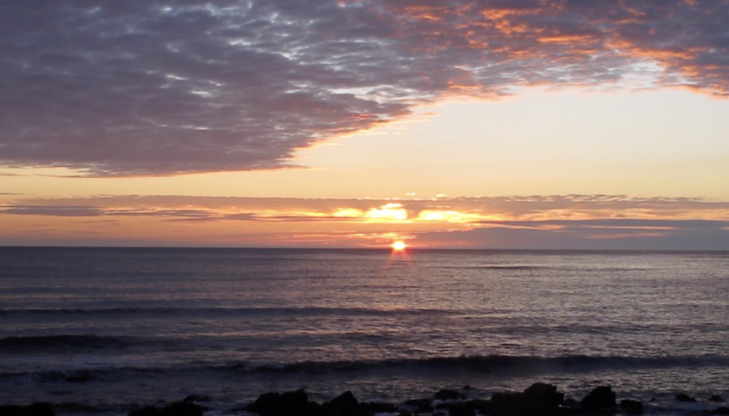 Sunrise on the Northumberland coast