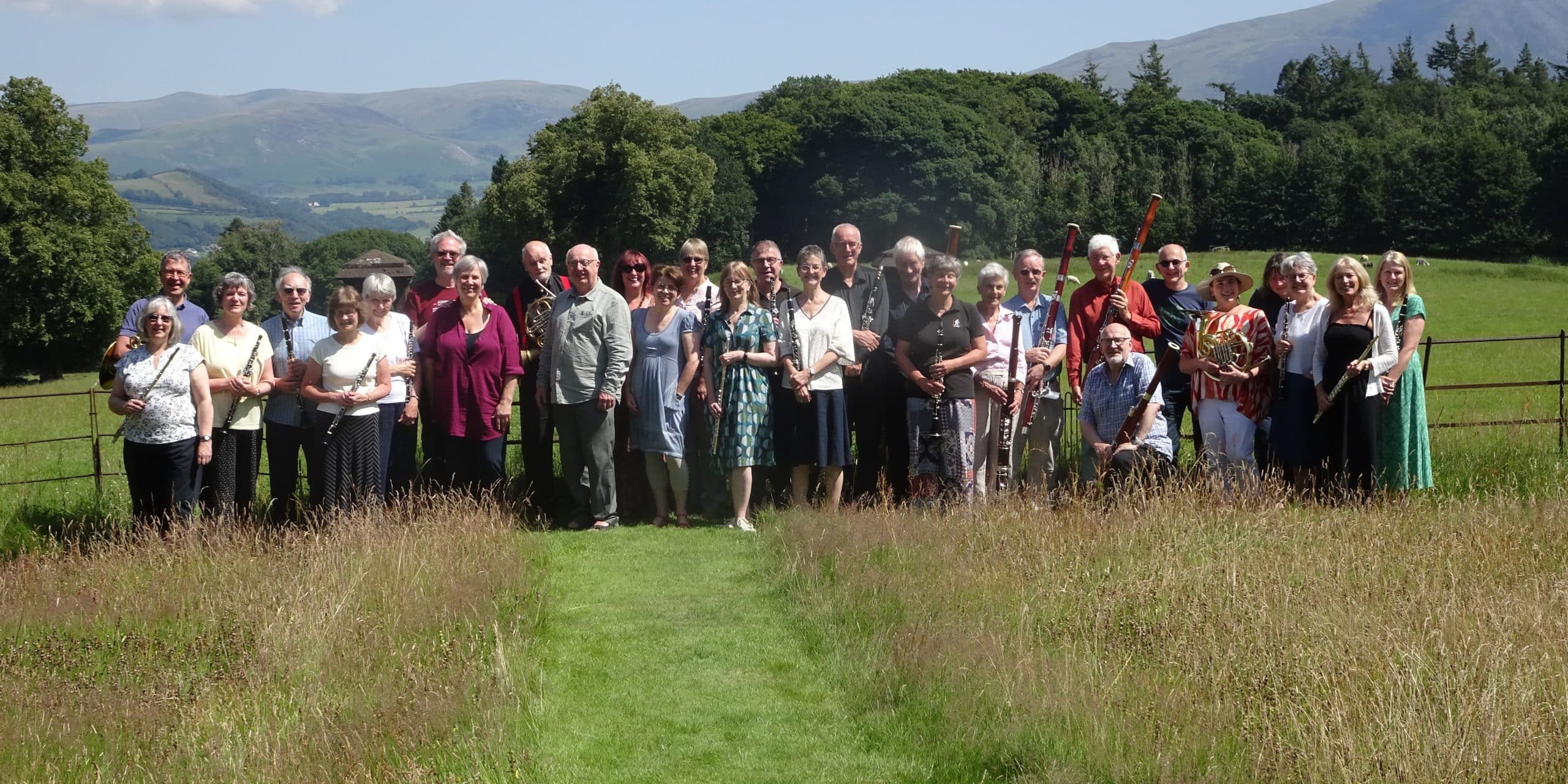 Highham Hall Players on the July 2025 'Wind Serenades' course at Higham Hall